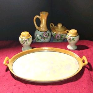 Beautiful vintage platter set~Made in Japan